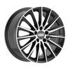 Set 4 19" Fondmetal Aidon Gloss Black Machined 19x9 Wheels 5x112 44mm Rims