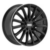 Set 4 19" Fondmetal Aidon Gloss Black Machined Lip 19x8 Wheels 5x112 38mm Rims