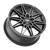 Set 4 20" Fondmetal Thoe Gloss Black Machined 20x8 Wheels 5x112 26mm Rims
