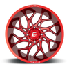 Fuel 1PC D742 Runner 24x14 5x5.0 Candy Red Milled Wheel 24" -75mm Rim