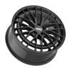 Set 4 20" Fondmetal Kari Gloss Black 20x8.5 Wheels 5x112 50mm Rims
