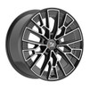 20" Fondmetal 1972 Gloss Black Machined 20x9 Wheel 5x112 21mm Rim