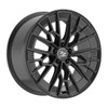 Set 4 20" Fondmetal 1972 Gloss Black 20x9 Wheels 5x112 21mm Rims
