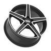 18" Fondmetal Ioke Matte Black Machined 18x8 Wheel 5x112 48mm Rim