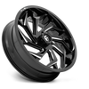 Fuel UTV D753 Reaction 22x7 4x137 Gloss Black Milled Wheel 22" 13mm Rim