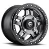 14" Fuel UTV D558 Anza 14x7 4x156 Matte Gunmetal Black Bead Ring Wheel 13mm Rim