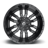 Fuel  D596 Sledge 22x10 6x135 6x5.5 Matte Black Gloss Black Lip Wheel 22" 10mm