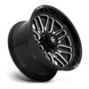 Fuel 1PC D662 Ignite 20x10 8x6.5 Gloss Black Milled Wheel 20" -18mm Rim