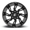 20" Fuel 1PC D747 Lockdown 20x10 Gloss Black Milled 6x5.5 Wheel -18mm Lifted Rim