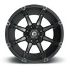 20" Fuel 1PC D556 Coupler 20x9 8x6.5 1mm Wheel Matte Black Double Dark Tint Rim