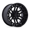 Set 4 17" Fuel FC874 Celsius Matte Black Gloss Black Lip 17x9 Wheels 6x135 -12mm