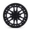Set 4 17" Fuel FC874 Celsius Matte Black Gloss Black Lip 17x9 Wheels 6x135 -12mm