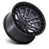 17" Fuel FC874 Celsius Matte Gunmetal Matte Black Lip 17x9 Wheel 6x5.5 1mm Rim