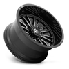 22" Fuel D761 Clash 22x12 8x180 Gloss Black Milled Wheel -44mm For Chevy GMC Rim