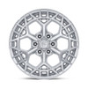 20" Fuel FC873 Charger 20x10 5x5 -18mm Gloss Silver Machined Face Offroad Wheel Lifted Truck SUV Rim