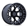 22" Fuel FC873 Charger Black Brushed Face Dark Tint 22x9.5 Wheel 6x5.5 18mm Rim