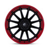 20" Fuel 1PC FC403 Burn Matte Black Candy Red Lip 20x9 Wheel 6x135 1mm Rim