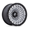 20" Fuel 1PC FC870 Sinister Machined W/ Matte Black Lip 20x9 Wheel 5x5 1mm Rim