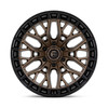 Set 4 17" Fuel FC869 Sigma Matte Bronze Matte Black Lip 17x9 Wheels 5x5 1mm Rims