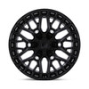 17" Fuel FC869 Sigma Blackout Gloss Black Lip 17x9 Wheel 5x5 -12mm Lifted Rim