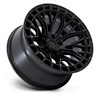 17" Fuel FC869 Sigma Blackout Gloss Black Lip 17x9 Wheel 5x5 -12mm Lifted Rim