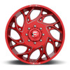 Fuel 1PC D742 Runner 20x8.25 8x200 Candy Red Milled Front Wheel 20" 105mm Rim