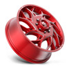 Fuel 1PC D742 Runner 20x8.25 8x200 Candy Red Milled Front Wheel 20" 105mm Rim