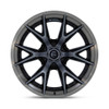 20" Fuel FC402 Catalyst Black Brushed Gray Tint Face & Lip 20x9 6x135 20mm Rim