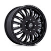 22" Fuel D868 Arc Dually Gloss Black Milled 22x8.25 Wheel 8x200 104mm Front Rim
