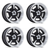 Set 4 18" American Racing VN517 Marauder Black Machined Diamond Lip 18x9 5x4.75 6mm