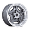 Set 4 20" American Racing VVN517 Marauder Anthracite Diamond Lip 20x8.5 5x4.75 6mm
