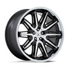 Set 4 20" Asanti Black AB047 Imperator Black Machined SS Lip 20x9 5x120 27mm Rim