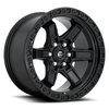 Fuel 1PC D697 Kicker 17x9 6x5.5 Matte Black Wheel 17" -12mm Rim