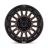 17" Black Rhino BR025 Rival Burnt Bronze Matte Black Lip 17x8.5 Wheel 5x5 10mm