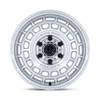 Set 4 17" Black Rhino BR024 AWOL Silver Machined Face 17x8.5 6x5.5 10mm Wheels
