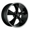 17" Foose 1PC F104 Legend 17x8 5x4.5 Gloss Black Milled Wheel 1mm Rim