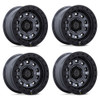 Set 4 17" Black Rhino BR023 Xplorer Matte Gunmetal Black Lip 17x9 6x5.5 1mm Rims