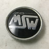 MSW Designed by OZ Snap In Wheel Center Cap Chrome/Black PCF86 68mm 2.7" MSW16