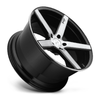 Niche 1PC M124 Milan 20x8.5 5x120 Gloss Black Brushed Wheel 20" 35mm Rim