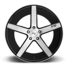 20" Niche M124 Milan 20x8.5 5x120 35mm Gloss Black Brushed Wheel Sedan Coupe Rim