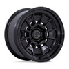 17" Black Rhino BR021 Mondo Matte Black Gloss Black Lip 17x8.5 6x5.5 -10mm Wheel
