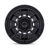 17" Black Rhino BR021 Mondo Matte Black Gloss Black Lip 17x8.5 6x5.5 -10mm Wheel