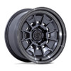 17" Black Rhino BR021 Mondo Matte Gunmetal Gloss Gray Lip 17x8.5 6x5.5 20mm Rim