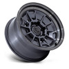 17" Black Rhino BR021 Mondo Matte Gunmetal Gloss Gray Lip 17x8.5 6x5.5 20mm Rim