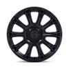 17" Black Rhino Hard Alloys BR020 Diamondback Matte Black 17x8.5 6x5.5 25mm Rim