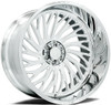 Set 4 22" Axe Wheels AF10 Forged (right) Fully Polished 22x12 6x135 6x5.5 -44mm