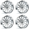 Set 4 26" Axe Wheels AF9 Forged Fully Polished 26x14 6x135 6x5.5 -76mm Rims