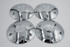 Set 4 Chrome Ro Center Caps Fit Any Wheel 6x5.5 w/ 12mm x 1.5 Lug Nuts