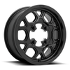KMC Powersports KS133 Mesa Lite 15x6 4x156 Satin Black Wheel 15" 38mm Rim