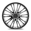21" Axe Wheels CF2 Black And Polished Face 21x10.5 Wheel 5x112 25mm Rim